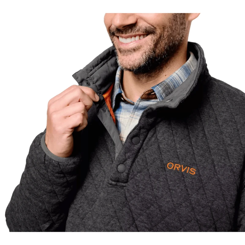 Orvis Outdoor Quilted Snap Sweatshirt - Men's 6 Orvis Outdoor Quilted Snap Sweatshirt - Men's - Image 4